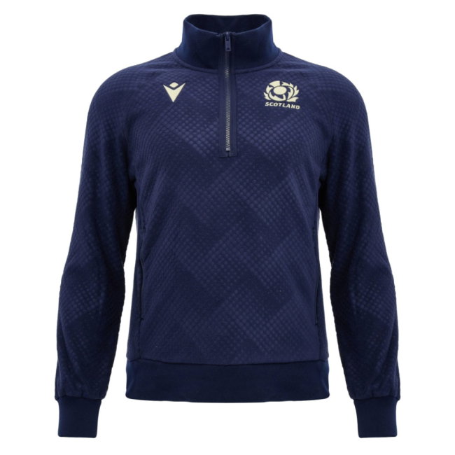 2026-2027 Scotland Rugby Travel Full Zip 3D Fleece (Navy) - Kids