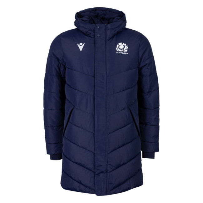 2026-2027 Scotland Rugby Long Bench Padded Jacket (Navy)