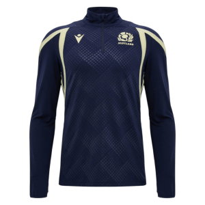 2026-2027 Scotland Rugby 1/4 Zip Training Top (Navy) - Kids