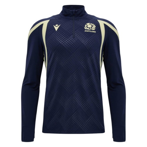 2026-2027 Scotland Rugby 1/4 Zip Training Top (Navy) - Kids