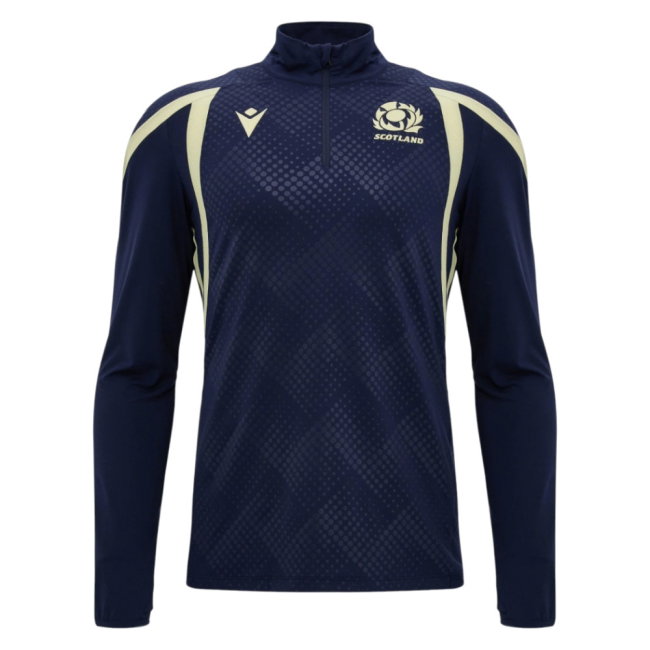 2026-2027 Scotland Rugby 1/4 Zip Training Top (Navy) - Kids