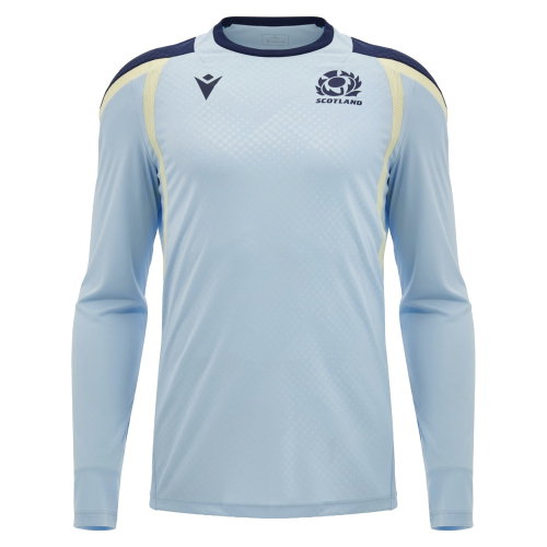 2026-2027 Scotland Rugby Training Poly LS Shirt (Blue)