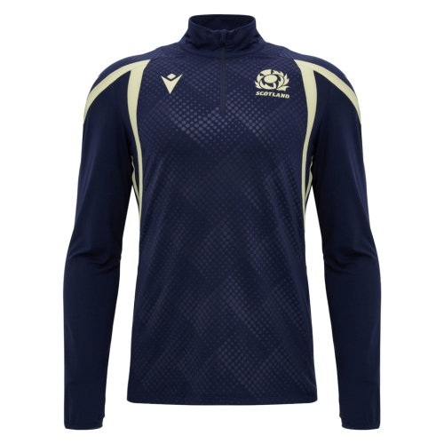 2026-2027 Scotland Rugby Training 1/4 Zip Top (Navy)