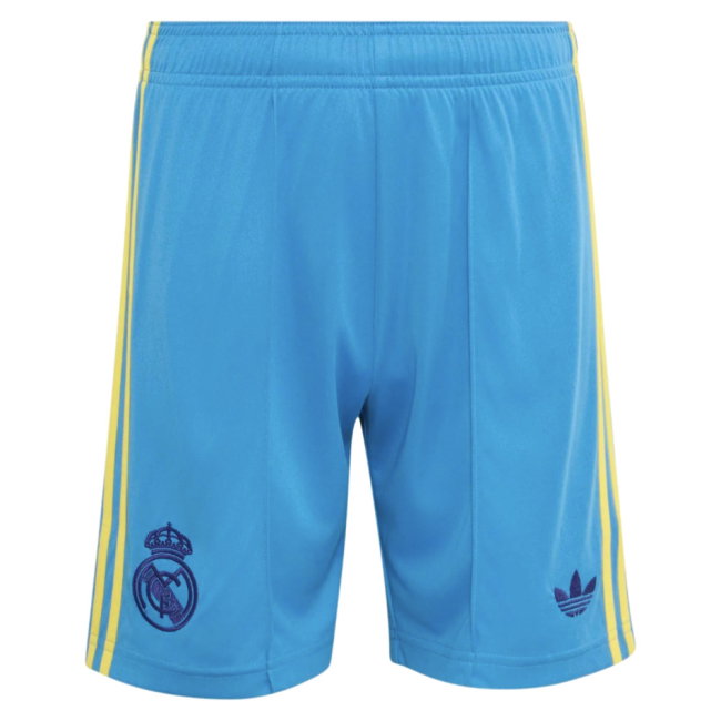 2026-2027 Real Madrid Away Goalkeeper Shorts (Super Blue) - Kids