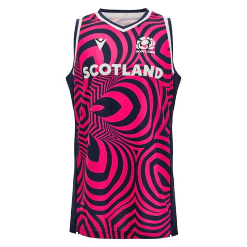 2026-2027 Scotland Rugby Basketball Vest (Neon Pink)