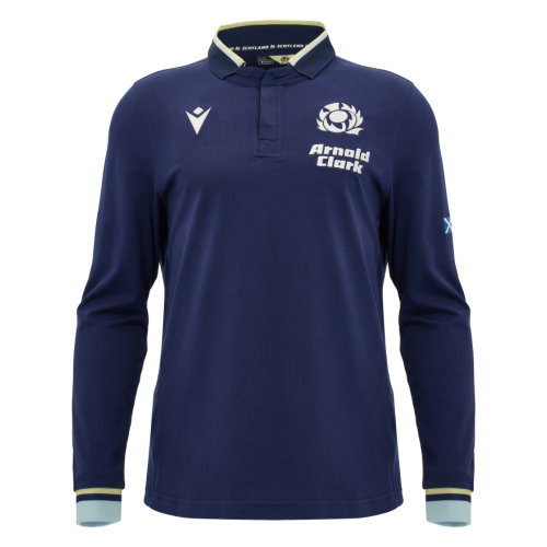 2026-2027 Scotland Home LS Cotton Rugby Shirt (Kids)