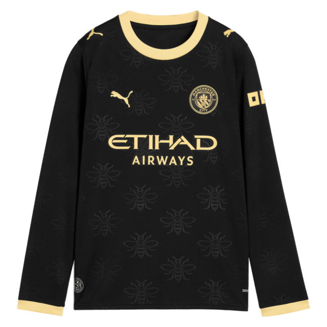 2026-2027 Man City Away Long Sleeve Shirt (Kids)