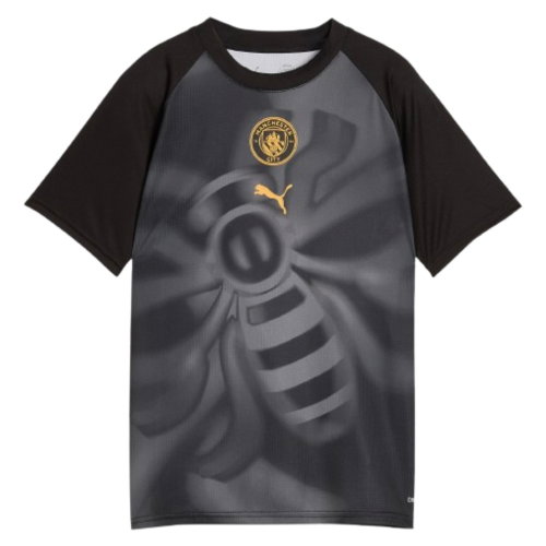 2026-2027 Man City Warm Up Jersey (Black) - Kids