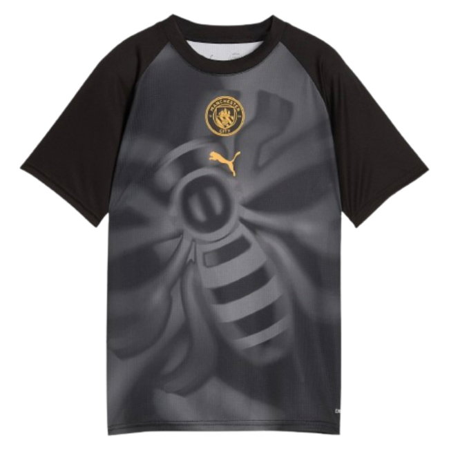 2026-2027 Man City Warm Up Jersey (Black) - Kids