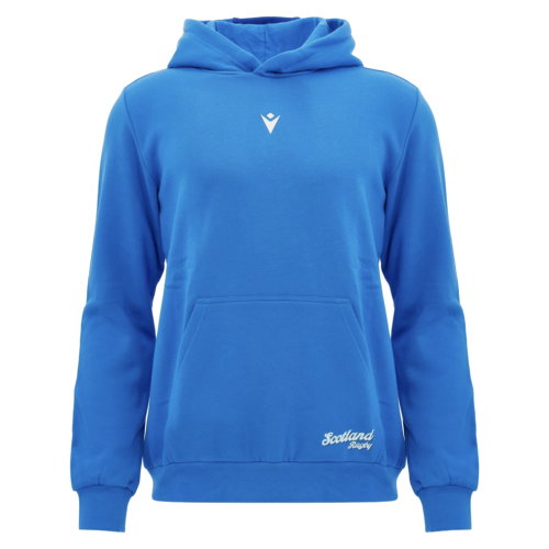 2026-2027 Scotland Rugby Cotton Hoodie (Blue) - Kids