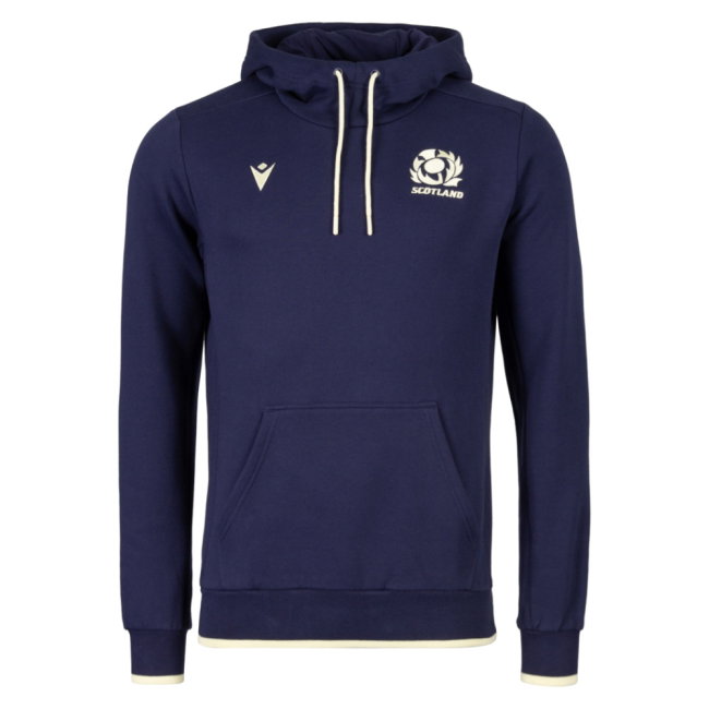 2026-2027 Scotland Rugby Travel Hoodie (Navy/Sand)