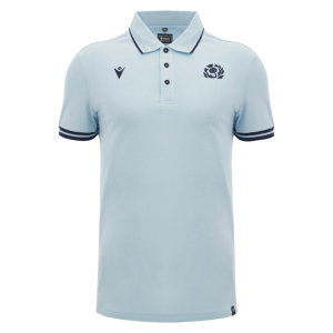 2026-2027 Scotland Rugby Travel Polo (Blue/Navy)