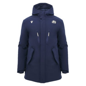 2026-2027 Scotland Rugby Ath Waterproof Long Jacket (Navy)