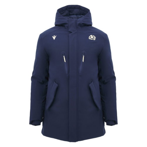 2026-2027 Scotland Rugby Ath Waterproof Long Jacket (Navy)