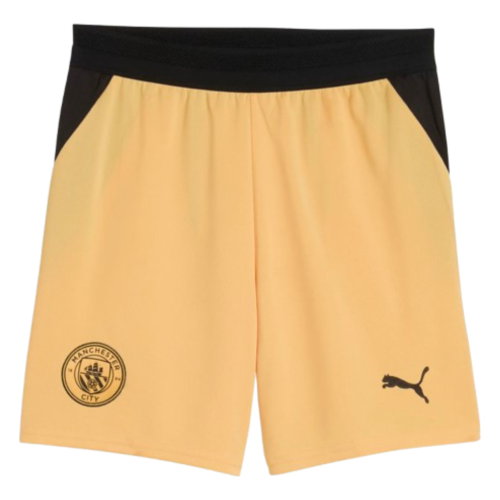 2026-2027 Man City Away Change Shorts (Flaxen) - Kids