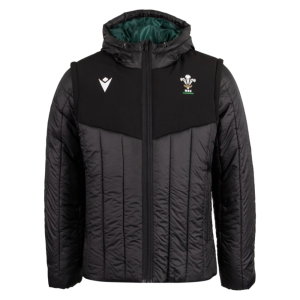2026-2027 Wales WRU Rugby Travel Bomber Jacket (Black)