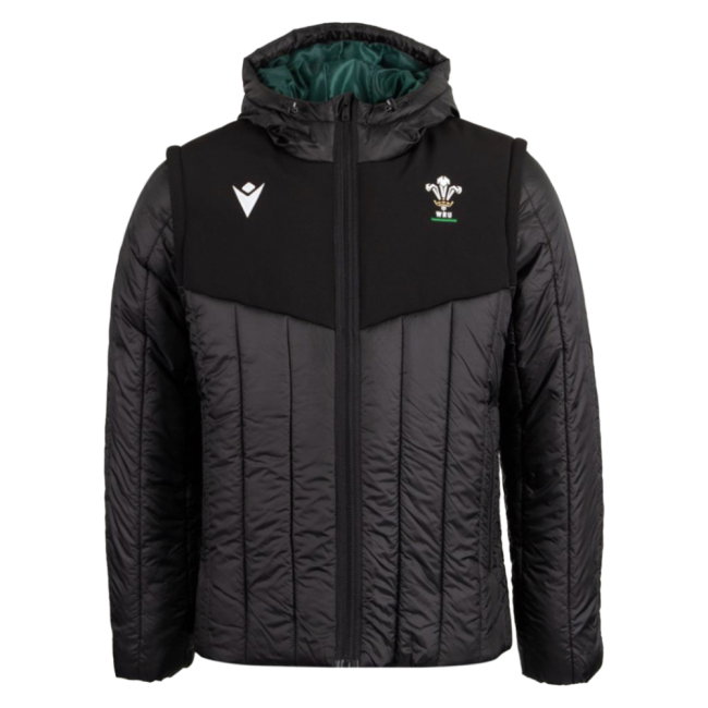 2026-2027 Wales WRU Rugby Travel Bomber Jacket (Black)