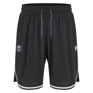 2026-2027 Wales WRU Rugby Training Shorts (Black)