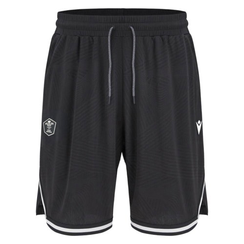 2026-2027 Wales WRU Rugby Training Shorts (Black)