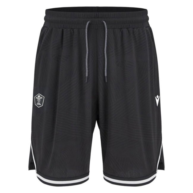 2026-2027 Wales WRU Rugby Training Shorts (Black)