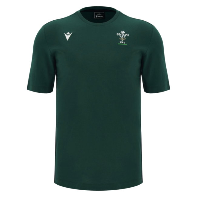 2026-2027 Wales WRU Rugby Cotton Travel Tee (Green)