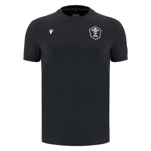 2026-2027 Wales WRU Rugby Athleisure Travel Shirt (Black)