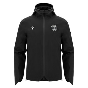 2026-2027 Wales WRU Rugby Ath Waterproof Jacket (Black)