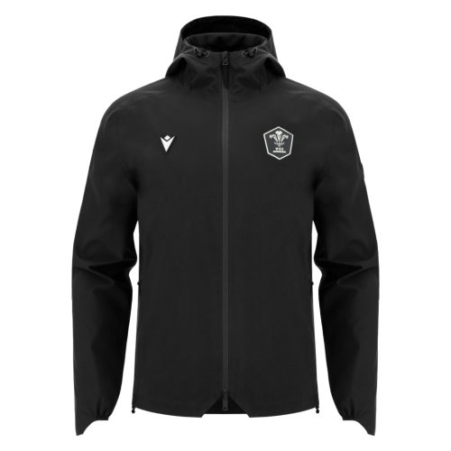 2026-2027 Wales WRU Rugby Ath Waterproof Jacket (Black)