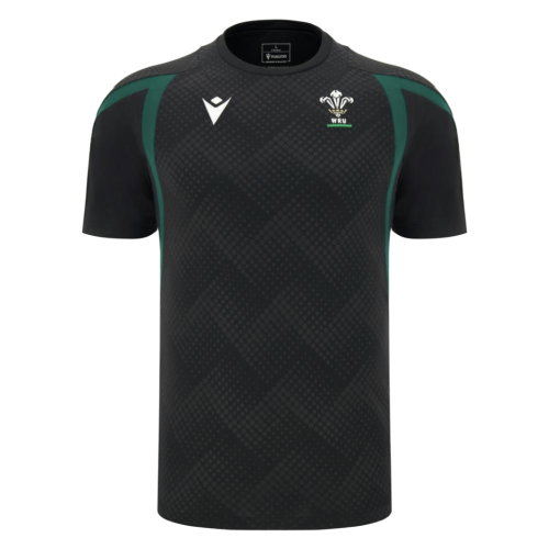 2026-2027 Wales WRU Rugby Player Training Shirt (Black)