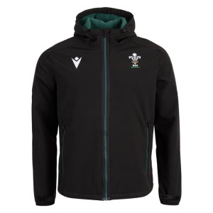 2026-2027 Wales WRU Rugby Travel Softshell Jacket (Black)