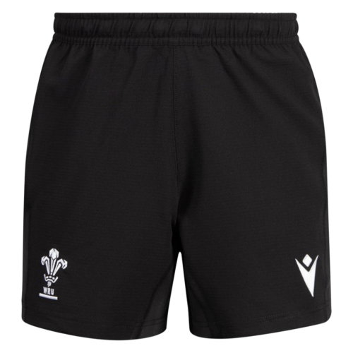 2026-2027 Wales WRU Training Rugby Shorts (Black)