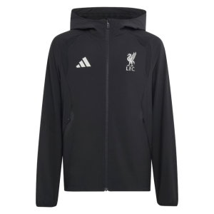 2026-2027 Liverpool TT Full Zip Windbreaker (Black) - Kids