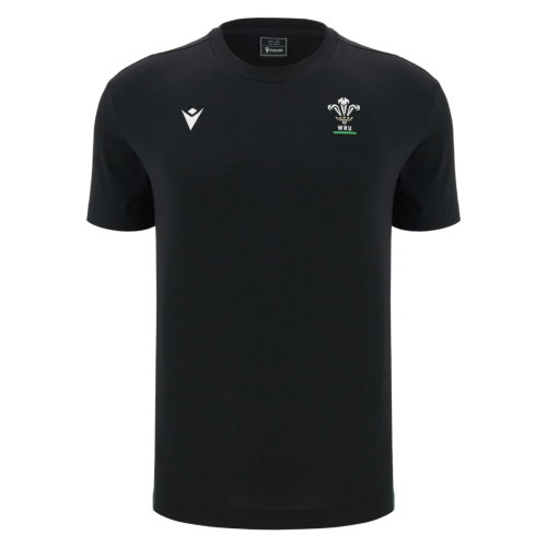 2026-2027 Wales WRU Travel Cotton T-Shirt (Black) - Kids