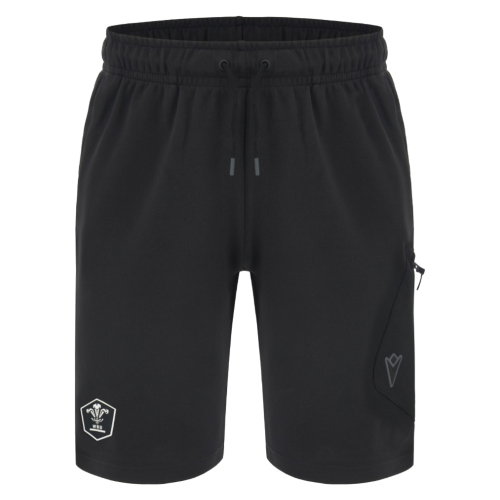 2026-2027 Wales WRU Bermuda Travel Shorts (Black)