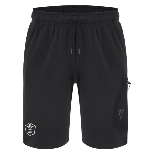 2026-2027 Wales WRU Bermuda Travel Shorts (Black)