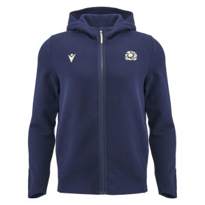 2026-2027 Scotland Rugby Full Zip Travel Hoody (Navy) - Kids