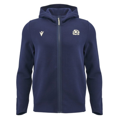 2026-2027 Scotland Rugby Full Zip Travel Hoody (Navy) - Kids