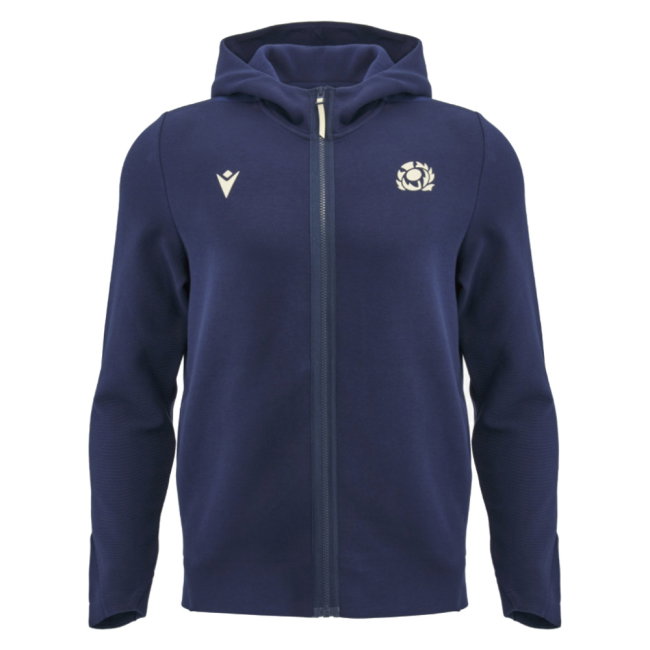 2026-2027 Scotland Rugby Full Zip Travel Hoody (Navy) - Kids