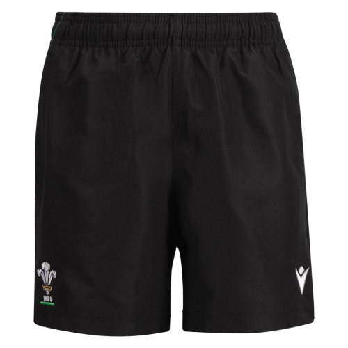 2026-2027 Wales WRU Bermuda Training Shorts (Black) - Kids