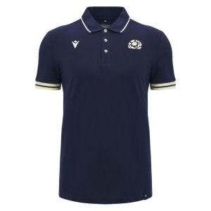 2026-2027 Scotland Rugby Ath Travel Polo Shirt (Navy)