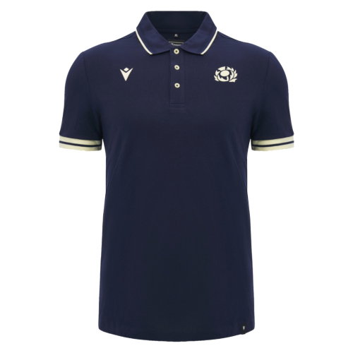 2026-2027 Scotland Rugby Ath Travel Polo Shirt (Navy)