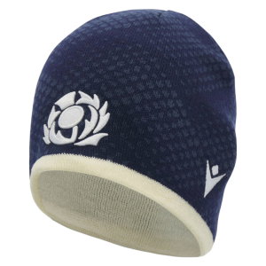 2026-2027 Scotland Rugby SRU Skull Knit Beanie (Navy/Sand)