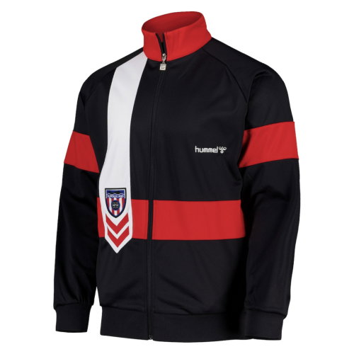 1989-1990 Sunderland Retro Home Track Jacket (Black)