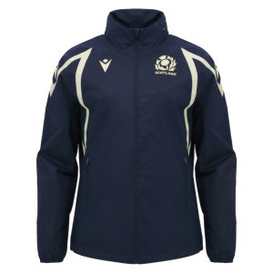 2026-2027 Scotland Rugby Training Rain Jacket (Navy)