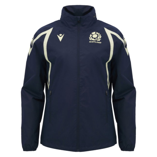 2026-2027 Scotland Rugby Training Rain Jacket (Navy)