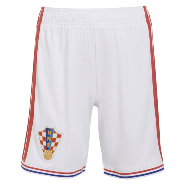 2026-2027 Croatia Home Shorts (White) - Kids