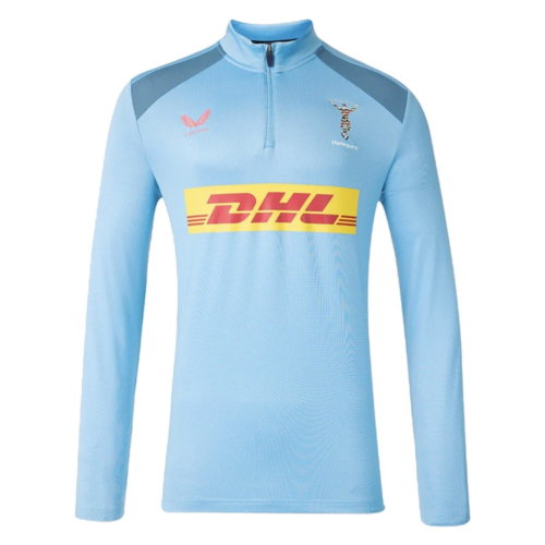 2026-2027 Harlequins Training Quarter Zip Top (Glacier Blue)