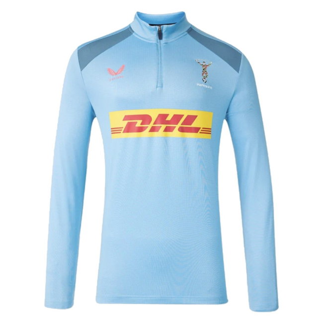 2026-2027 Harlequins Training Quarter Zip Top (Glacier Blue)