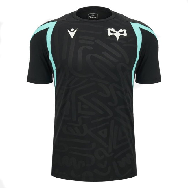 2026-2027 Ospreys Rugby Poly Training Shirt (Black)