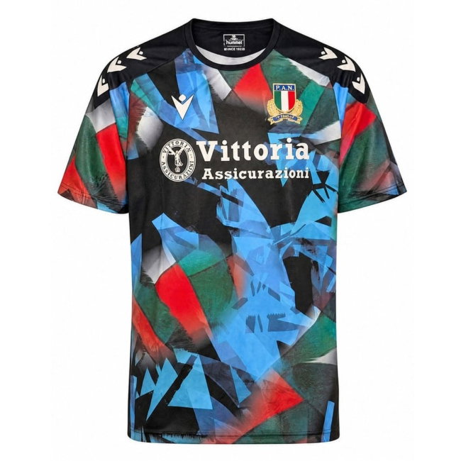 2026-2027 Italy Rugby Training Shirt (Navy/Red/Green)